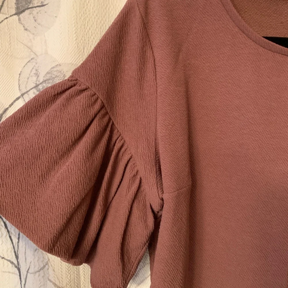 Express Tops:Express Top Pink Half Bell Sleeve Color: Dusty Rose Size: L